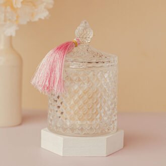 Scented Soy Wax Diamond Jar Candle-250GM