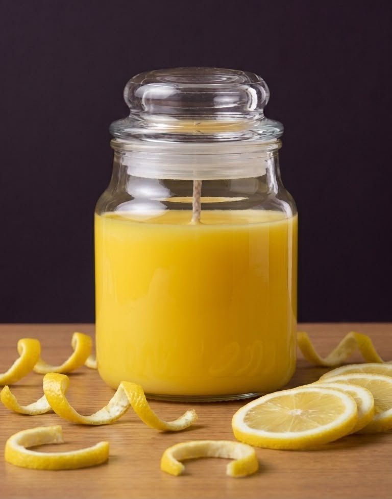 Lemon Scented Soy Wax Yankee Jar Candle | 85GM | Burn Time 20hrs Approx.